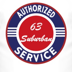 Authorized Service 1963 Chevy Suburban T Shirt