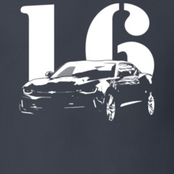 2016 Camaro SS Side View With Year Dark Color T Shirt