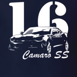 2016 Camaro SS Side View With Year and Model Dark T Shirt