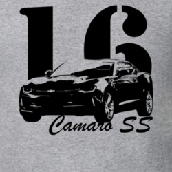 2016 Camaro SS Side View With Year and Model Light Color T Shirt