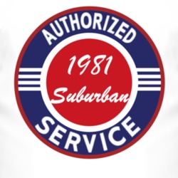 Authorized Service 1981 Chevy Suburban T Shirt