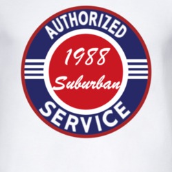 Authorized Service 1988 Chevy Suburban T Shirt