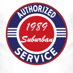Authorized Service 1989 Chevy Suburban T Shirt