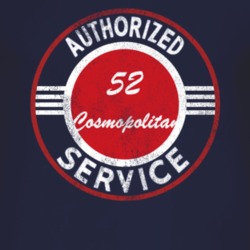 Authorized Service 1952 Lincoln Cosmopolitan Distressed Look Dark T Sh