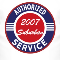 Authorized Service 2007 Chevy Suburban T Shirt
