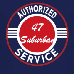 Authorized Service 1947 Chevy Suburban Dark T Shirt