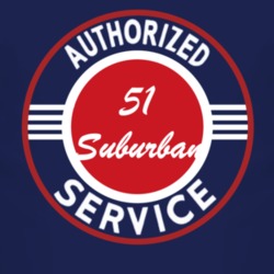 Authorized Service 1951 Chevy Suburban Dark T Shirt