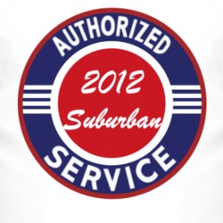 Authorized Service 2012 Chevy Suburban T Shirt