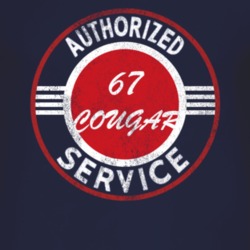 Authorized Service 1967 MERCURY COUGAR Distressed Look Dark T Shirt