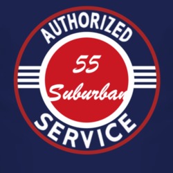 Authorized Service 1955 Chevy Suburban Dark T Shirt
