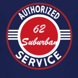 Authorized Service 1962 Chevy Suburban Dark T Shirt