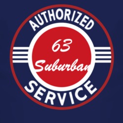 Authorized Service 1963 Chevy Suburban Dark T Shirt