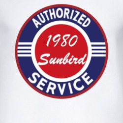 Authorized Service 1980 Pontiac Sunbird T Shirt
