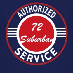Authorized Service 1972 Chevy Suburban Dark T Shirt