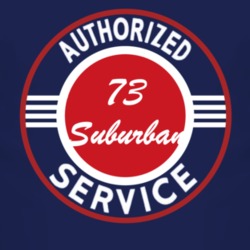 Authorized Service 1973 Chevy Suburban Dark T Shirt