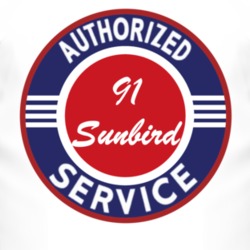 Authorized Service 1991 Pontiac Sunbird T Shirt
