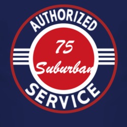 Authorized Service 1975 Chevy Suburban Dark T Shirt