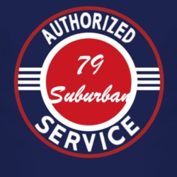 Authorized Service 1979 Chevy Suburban Dark T Shirt