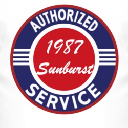 Authorized Service 1987 Pontiac Sunburst T Shirt