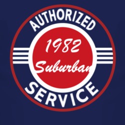 Authorized Service 1982 Chevy Suburban Dark T Shirt