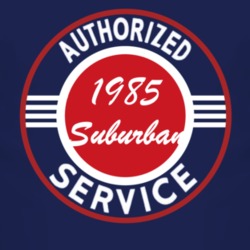 Authorized Service 1985 Chevy Suburban Dark T Shirt