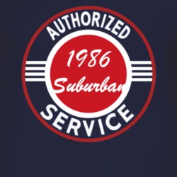 Authorized Service 1986 Chevy Suburban Dark T Shirt
