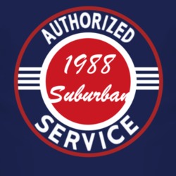 Authorized Service 1988 Chevy Suburban Dark T Shirt