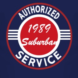 Authorized Service 1989 Chevy Suburban Dark T Shirt