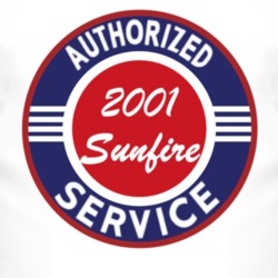 Authorized Service 2001 Pontiac Sunfire T Shirt