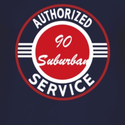 Authorized Service 1990 Chevy Suburban Dark T Shirt