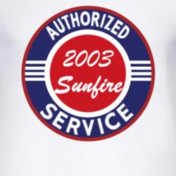 Authorized Service 2003 Pontiac Sunfire T Shirt