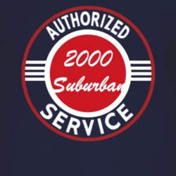 Authorized Service 2000 Chevy Suburban Dark T Shirt