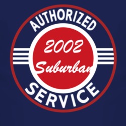 Authorized Service 2002 Chevy Suburban Dark T Shirt