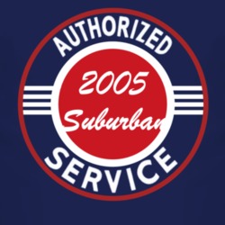Authorized Service 2005 Chevy Suburban Dark T Shirt