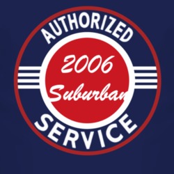 Authorized Service 2006 Chevy Suburban Dark T Shirt