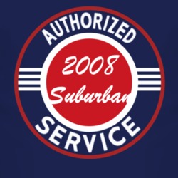 Authorized Service 2008 Chevy Suburban Dark T Shirt
