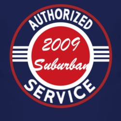 Authorized Service 2009 Chevy Suburban Dark T Shirt