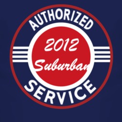 Authorized Service 2012 Chevy Suburban Dark T Shirt
