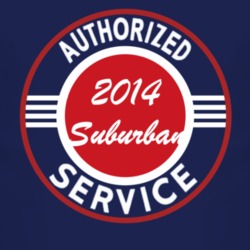 Authorized Service 2014 Chevy Suburban Dark T Shirt