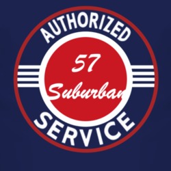 Authorized Service 1957 Dodge Suburban Dark T Shirt