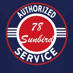 Authorized Service 1978 Pontiac Sunbird Dark T Shirt