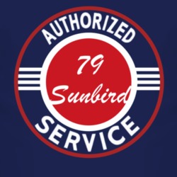 Authorized Service 1979 Pontiac Sunbird Dark T Shirt