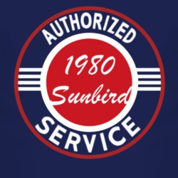 Authorized Service 1980 Pontiac Sunbird Dark T Shirt
