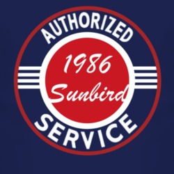 Authorized Service 1986 Pontiac Sunbird Dark T Shirt