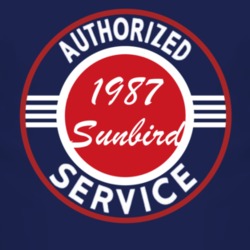 Authorized Service 1987 Pontiac Sunbird Dark T Shirt