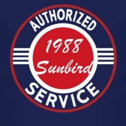 Authorized Service 1988 Pontiac Sunbird Dark T Shirt