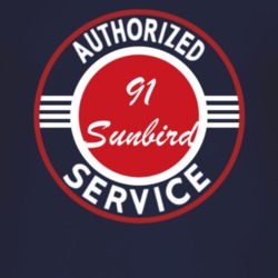 Authorized Service 1991 Pontiac Sunbird Dark T Shirt