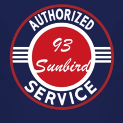 Authorized Service 1993 Pontiac Sunbird Dark T Shirt