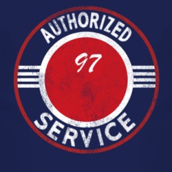 Authorized Service 1997 Country Distressed Look Dark T Shirt