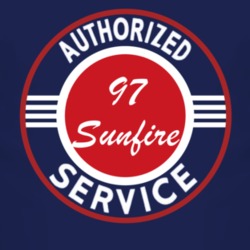 Authorized Service 1997 Pontiac Sunfire Dark T Shirt